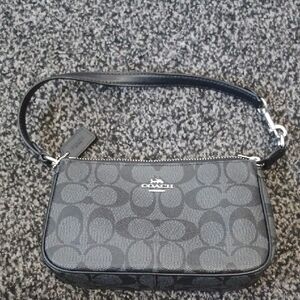 Coach Black Signature Mini Shoulder Bag